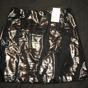 Black Patent leather skirt